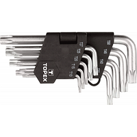 Набор инструментов Topex ключи шестигранные Torx T10-T50, набор 9 шт.*1 уп. 35D960 MNB