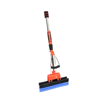 Швабра з 2-им віджимом вигнута губка 27см 6130 помаранчевий Феникс