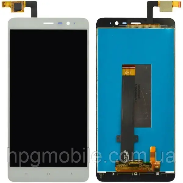 Дисплей для Xiaomi Redmi Note 3/Redmi Note 3 Pro модуль (екран та сенсор) з рамкою (147*73 мм) оригінал, Білий, фото 1