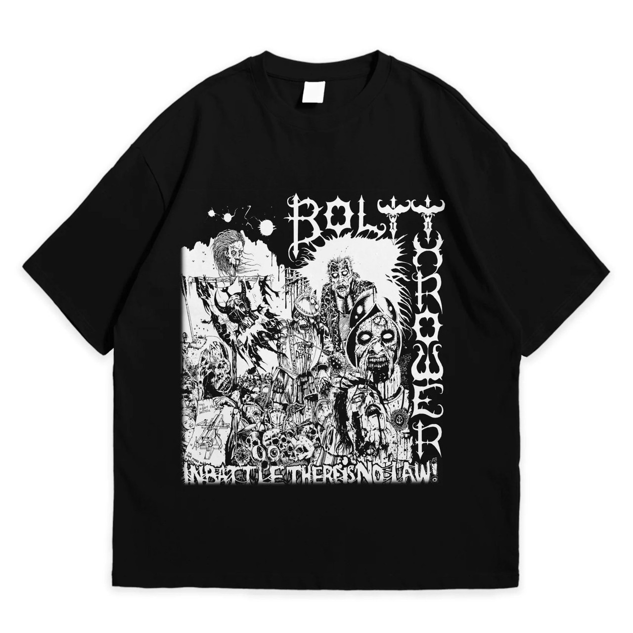 Футболка з принтом Bolt Thrower In Battle There Is No Law L Чорний