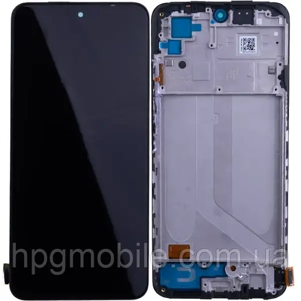 Дисплей для Xiaomi Redmi Note 10S OLED модуль (екран та сенсор) з рамкою, оригінал, Чорний, фото 1