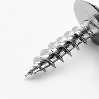 Саморіз з прес-шайбою гострий 4,2*25мм цинк білий 100шт/уп APRO, фото 2