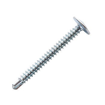 Саморіз з прес-шайбою зі свердлом 4,2*32мм цинк білий 100шт/уп APRO