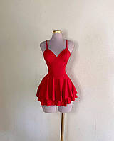 Платье-комбинезон женское креп-дайвинг XS-S; M-L (2цв) "VIVID" от прямого поставщика