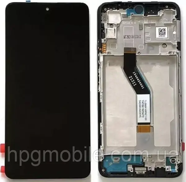 Дисплей Xiaomi Redmi Note 11 5G (China)/Redmi Note 11S 5G/Redmi Note 11T 5G/Poco M4 Pro 5G IPS модуль з рамкою, Чорний, фото 1