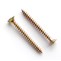 Саморіз універсальний з потайною головкою 5,0*50мм цинк жовтий 50 шт/уп APRO, фото 2