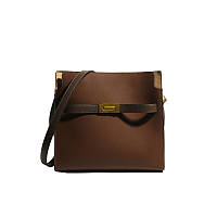 Satchel Brown Leater Bag. Жіноча сумка коричнева з натуральної шкіри