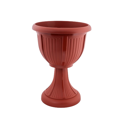 Вазон Леон з підставкою 31см глибокий теракот Алеана, фото 1