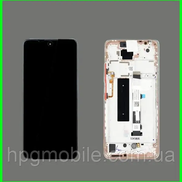 Дисплей для Xiaomi Mi 10T Lite/Redmi Note 9 Pro 5G модуль (екран та сенсор) з рамкою, оригінал, Рожевий, фото 1