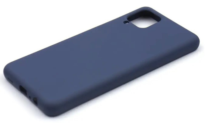 Чохол силіконовий для Samsung A12/M12 (A125/M127) Silicone Case Full (Темно-синій)