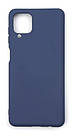 Чохол силіконовий для Samsung A12/M12 (A125/M127) Silicone Case Full (Темно-синій), фото 4