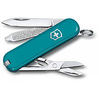 Нож-брелок Victorinox Classic SD Colors Mountain Lake 58 мм 7 функций Голубой (0.6223.23G) z16-2024