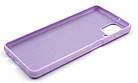 Чохол силіконовий для Samsung A12/M12 (A125/M127) Silicone Case Full (Бузковий), фото 3