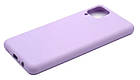 Чохол силіконовий для Samsung A12/M12 (A125/M127) Silicone Case Full (Бузковий), фото 4
