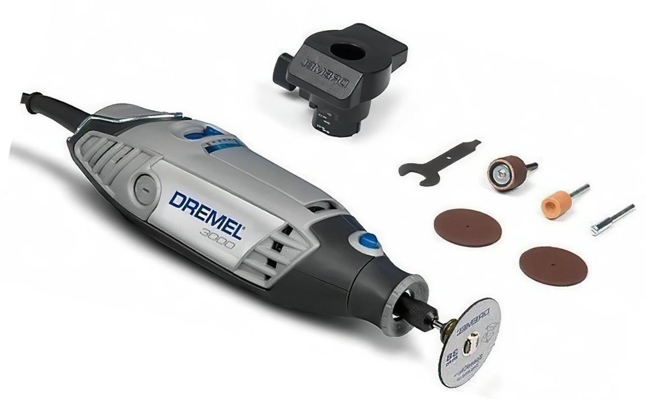 Многофункциональный инструмент (гравер) Dremel 3000 - 15 130 Вт, 15 насадок (F. 013.300.0 JL) TOP - фото 4 - id-p2191616009