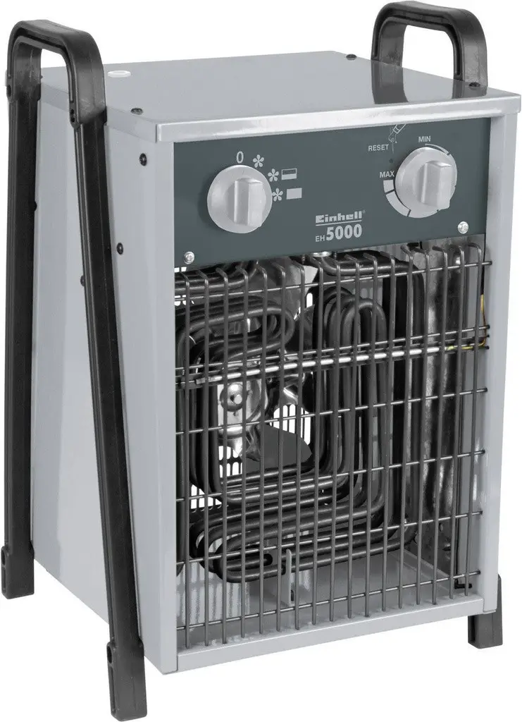 Качественный нагреватель электрический 380V Einhell EH 5000: 5000 Вт, 50 кв.м, ТЭН, 2 скорости (2338266) TOP - фото 1 - id-p2191618471