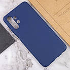 Чохол силіконовий для Samsung A13 4G (A135) Silicone Case Full (Темно-синій), фото 4