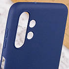 Чохол силіконовий для Samsung A13 4G (A135) Silicone Case Full (Темно-синій), фото 6