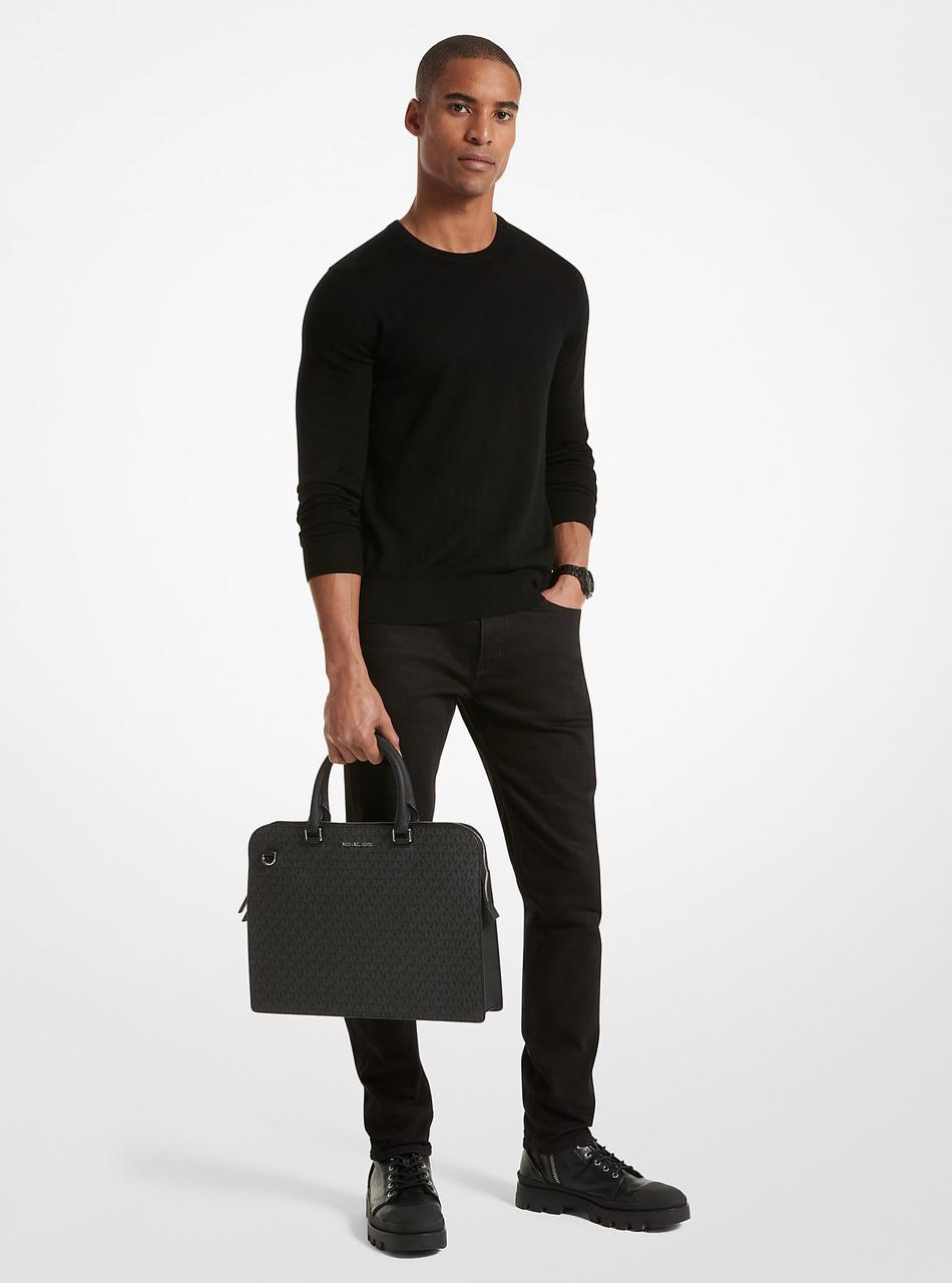 Чоловіча сумка-портфель Michael Kors з логотипом оригінал