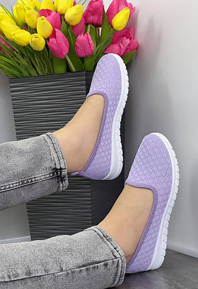 Кросівки жіночі 8 пар у ящику фіолетового кольору 36-41, фото 2