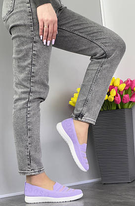 Кросівки жіночі 8 пар у ящику фіолетового кольору 36-41, фото 3