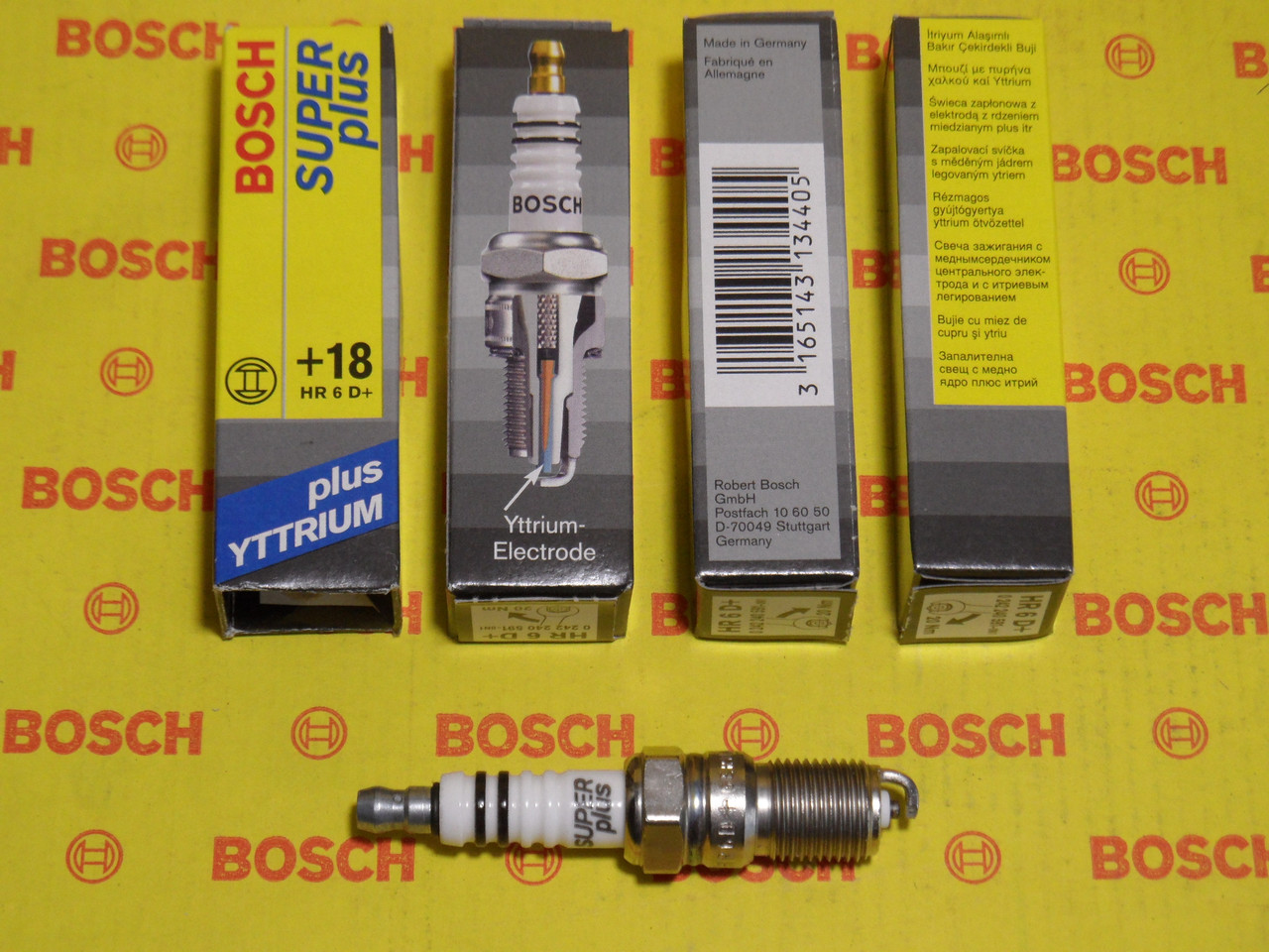 Свічки запалювання чітко made in Germany не росія BOSCH, HR6DC+, +18, 0.8, Super +, 0242240591, 0 242 240 591,