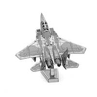 Металлический 3D-пазл - Самолет F15. Модель набор DIY конструктор. Игрушка-головоломка для детей