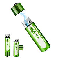 Акумуляторні USB-батарейки USB FluCat USB AA 1.5V 1500 mAh 2 шт.