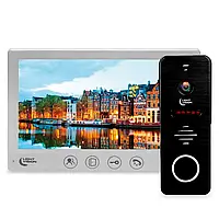 Комплект відеодомофона Light Vision: домофон 7" AMSTERDAM FHD White та відеопанель RIO FHD Black (82-00206-82-00213)