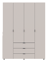 Распашной шкаф для одежды Doros Гелар Кашемир 4 ДСП 155х49.5х203.4 (80737634)
