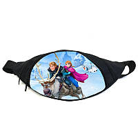 Поясная сумка бананка Холодное сердце Frozen (GB-FR 03) Gear Bag черная