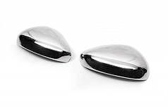 Накладки на дзеркала  2 шт  нерж  Carmos - Турецька сталь для Peugeot RCZ 2010-2024 рр