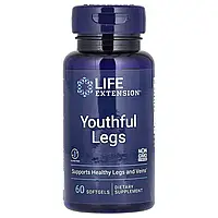 Поддержка для вен, здоровья ног (Youthful Legs) 500 мг, Life Extension, 60 капсул