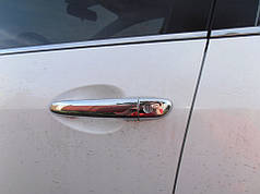 Накладки на ручки  4 шт  нерж  Без чіпа Carmos - Турецька сталь для Mazda 2 2007-2014 рр