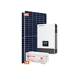 Комплект СЕС Luxpower Стандарт 6kW АКБ 9,6kWh Gel 200 Ah, фото 3
