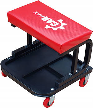 Стілець автослюсаря з інструментальною полицею Carnax 24465