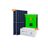 Сонячна електростанція (СЕС) Стандарт + GRID 3Ф 10kW АКБ 9.6kWh mGel 200 Ah
