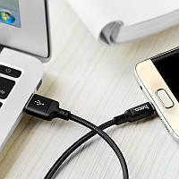 Кабель USB Hoco X14 Times Speed MicroUSB H-X14-TS-MC 1 м черный o