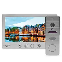 Комплект відеодомофона Light Vision: домофон 7" AMSTERDAM FHD White та відеопанель RIO FHD Grey