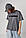 Трикотажна футболка з написом Jil Sander — темно-сірий колір, L (є розміри), фото 5