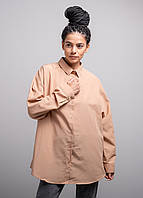 Рубашка женская 340737 р.50 Fashion Бежевый NL, код: 8383322