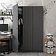 Шафа для одягу "Promo" 135х48х204 см. 3 ДСП, Графіт, фото 2