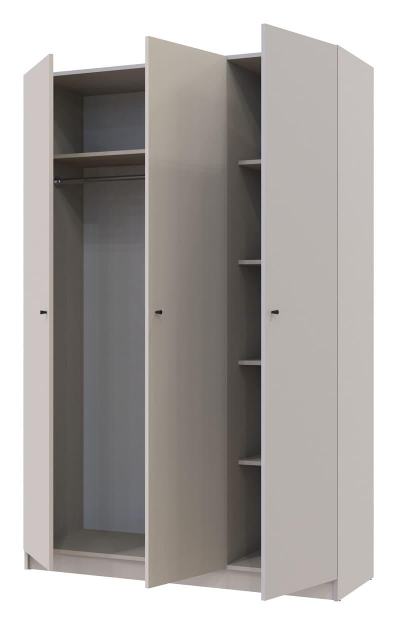 Шафа для одягу "Promo" 135х48х204 см. 3 ДСП, Кашемір, фото 1