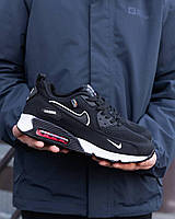 Мужские кроссовки Nike Air Max 90 Black White, Найк эир макс 90 черные