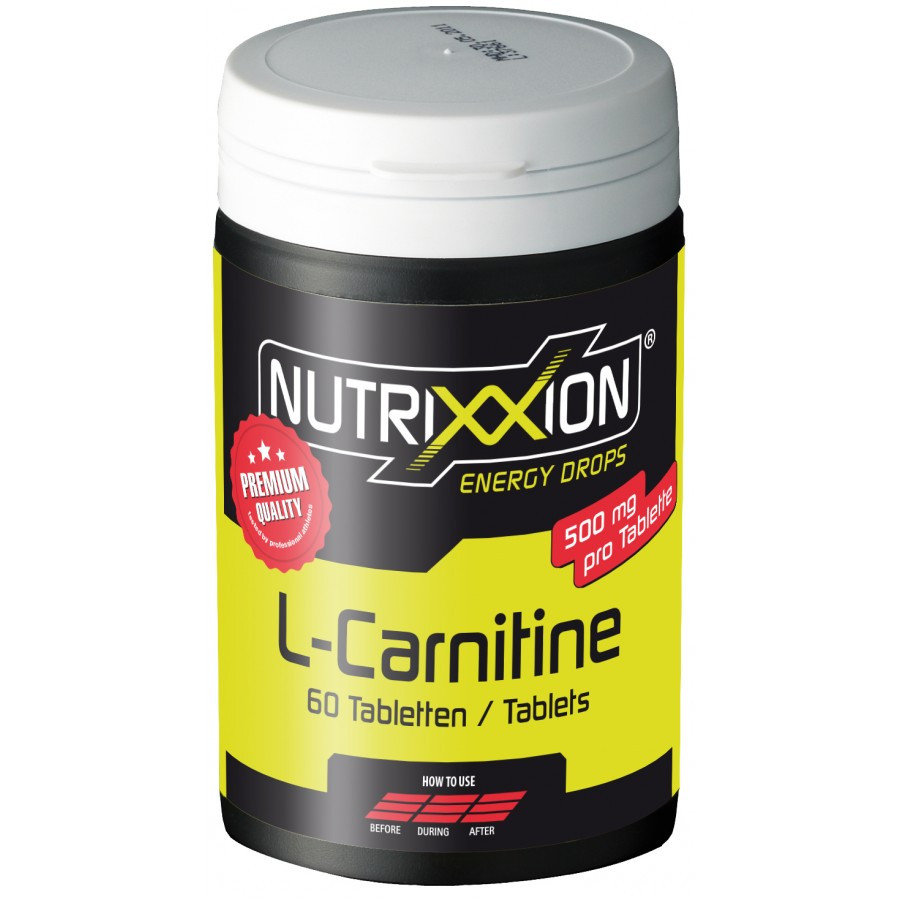 Жироспалювач Nutrixxion L-Carnitine жувальні таблетки 60 шт., Цитрус