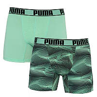 Труси-боксери Puma Active Boxer M 2 пари green black (501010001-003) KB, код: 2467439