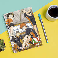 Скетчбук Sketchbook блокнот для рисования с принтом Haikyu - Волейбол 16 А3 Кавун 48 ES, код: 8301484