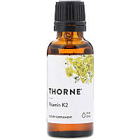 Витамин К2 Thorne Research жидкий 30 мл (3373) TN, код: 1535357