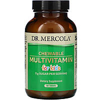 Мультивитамины для детей, Chewable Multivitamin for Kids, Dr. Mercola, 60 жевательных таблето TN, код: 7386023