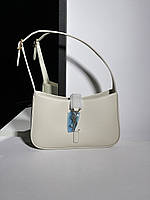 Женская сумочка, клатч отличное качество Yves Saint Laurent Hobo Le 5 a 7 Bag in Smooth Leather Cream